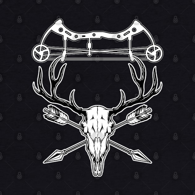 Deer Bow Hunter Bowhunting For Hunting Season Archer by sBag-Designs
